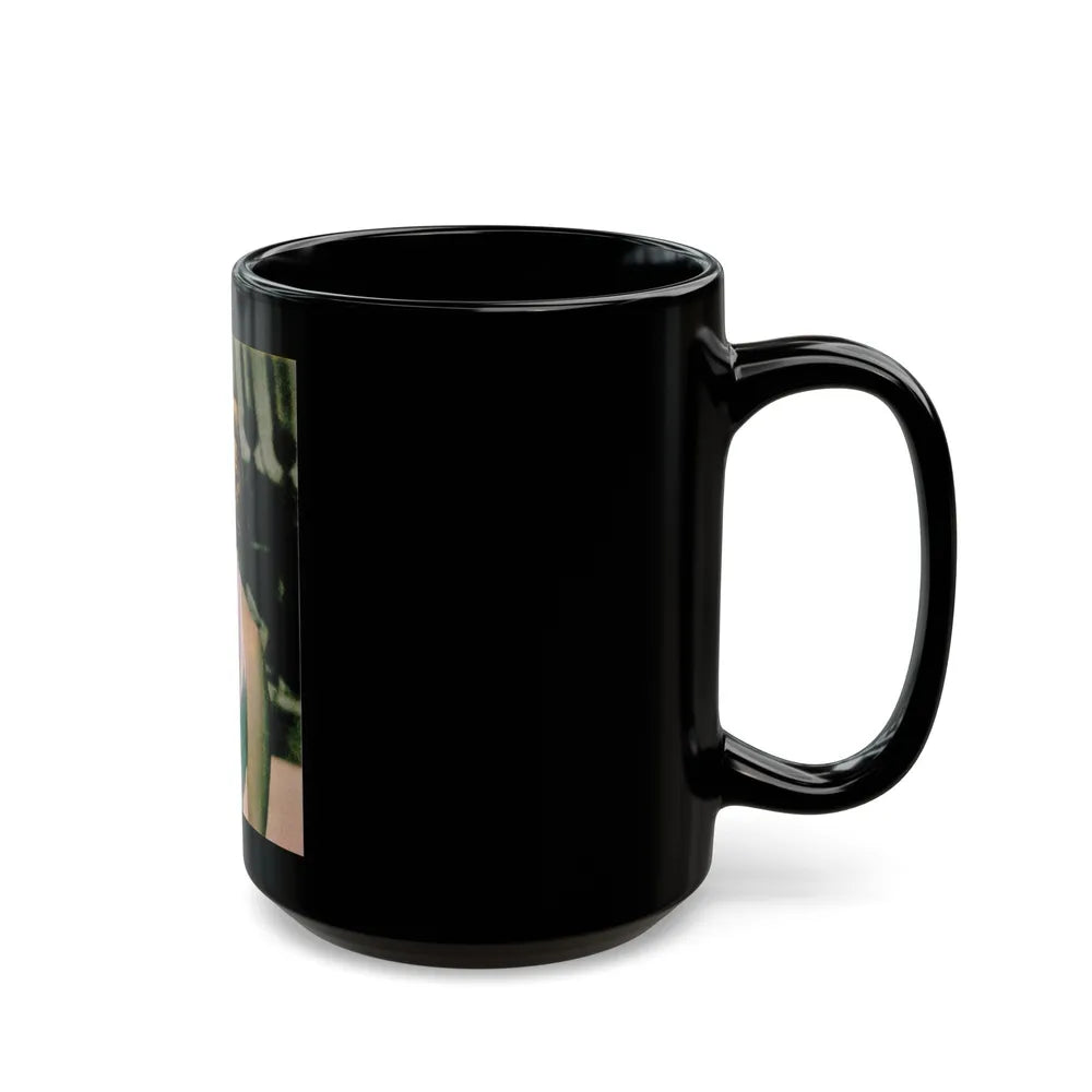 Virginia Mayo #248 (Vintage Female Icon) Black Coffee Mug-Go Mug Yourself