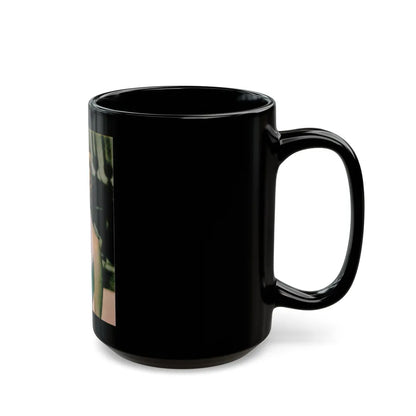 Virginia Mayo #248 (Vintage Female Icon) Black Coffee Mug-Go Mug Yourself