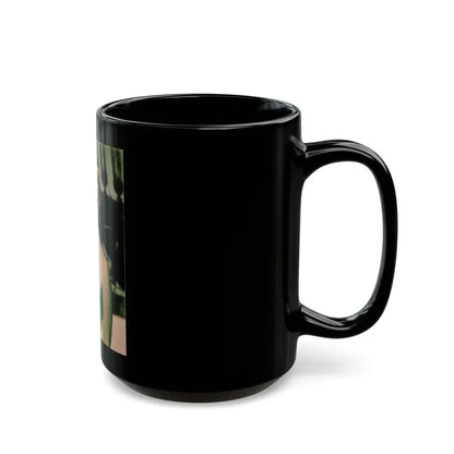 Virginia Mayo #248 (Vintage Female Icon) Black Coffee Mug - Go Mug Yourself