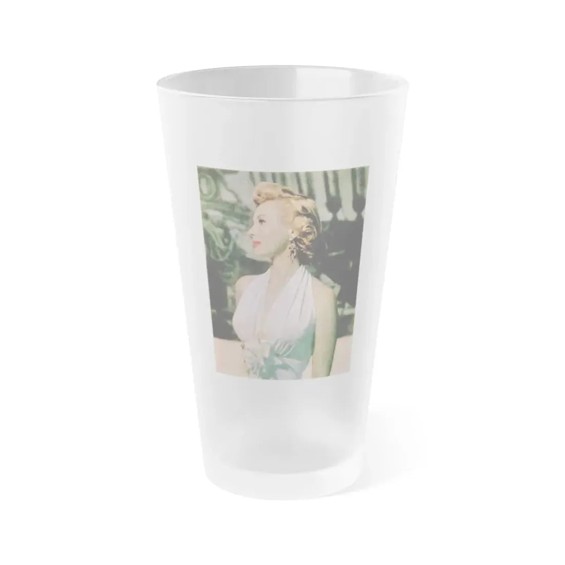 Virginia Mayo #248 (Vintage Female Icon) Frosted Pint Glass 16oz 16oz Frosted - Go Mug Yourself
