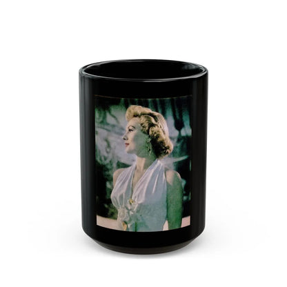 Virginia Mayo #249 (Vintage Female Icon) Black Coffee Mug-15oz-Go Mug Yourself