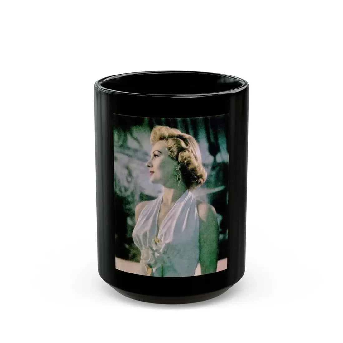 Virginia Mayo #249 (Vintage Female Icon) Black Coffee Mug 15oz - Go Mug Yourself