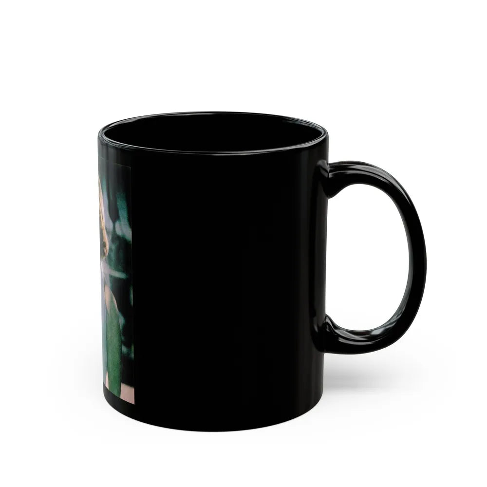 Virginia Mayo #249 (Vintage Female Icon) Black Coffee Mug-Go Mug Yourself