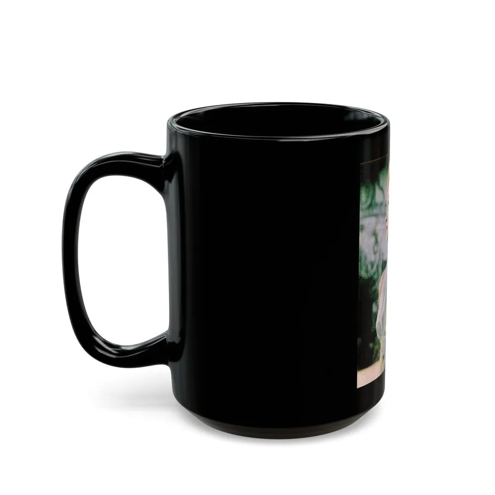 Virginia Mayo #249 (Vintage Female Icon) Black Coffee Mug-Go Mug Yourself