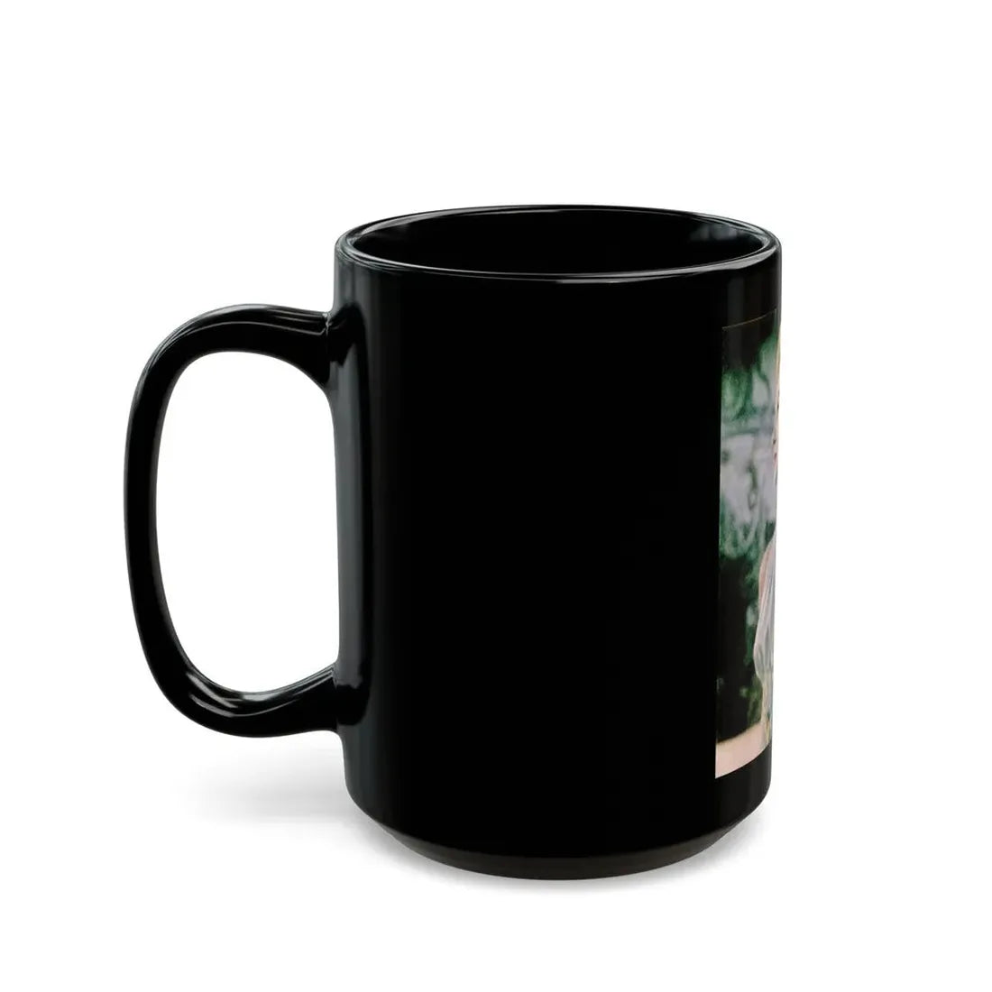 Virginia Mayo #249 (Vintage Female Icon) Black Coffee Mug - Go Mug Yourself