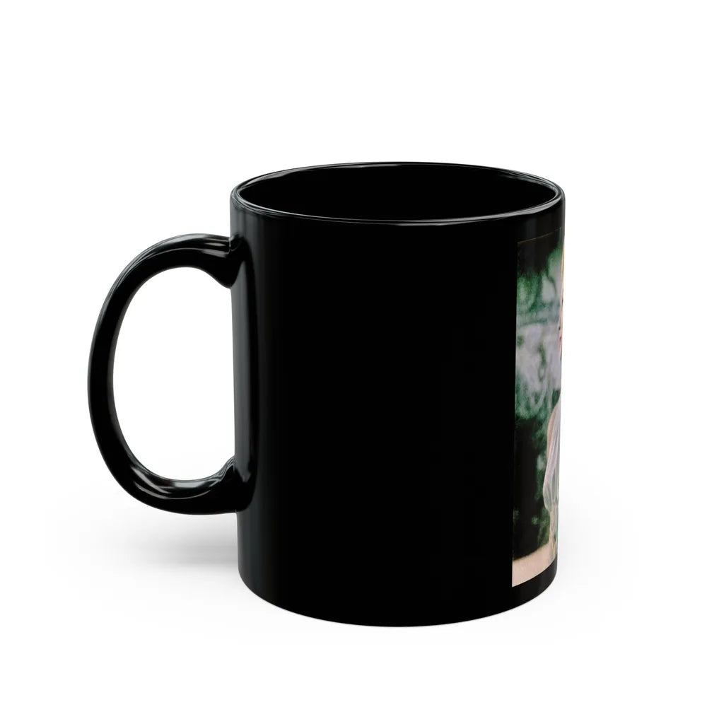 Virginia Mayo #249 (Vintage Female Icon) Black Coffee Mug-Go Mug Yourself