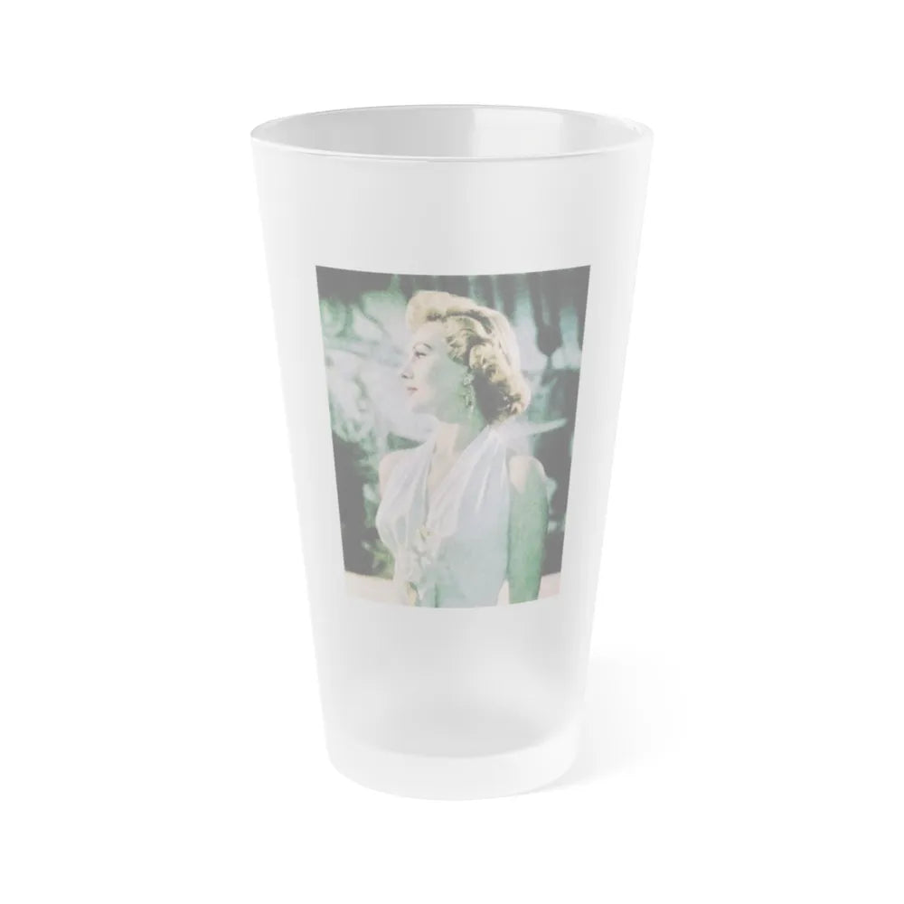 Virginia Mayo #249 (Vintage Female Icon) Frosted Pint Glass 16oz-16oz-Frosted-Go Mug Yourself