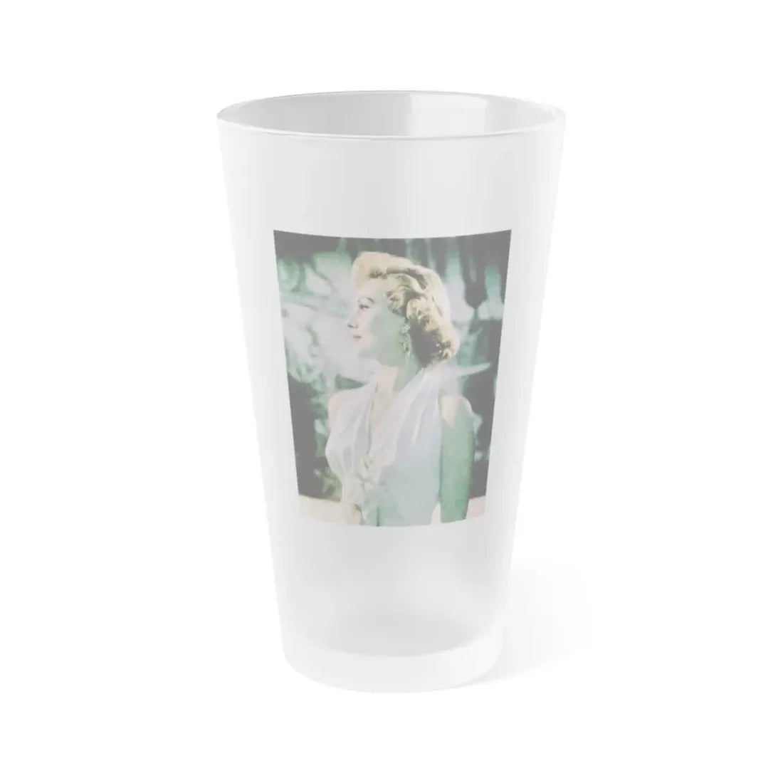 Virginia Mayo #249 (Vintage Female Icon) Frosted Pint Glass 16oz 16oz Frosted - Go Mug Yourself