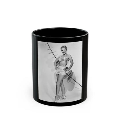 Virginia Mayo #250 (Vintage Female Icon) Black Coffee Mug-11oz-Go Mug Yourself