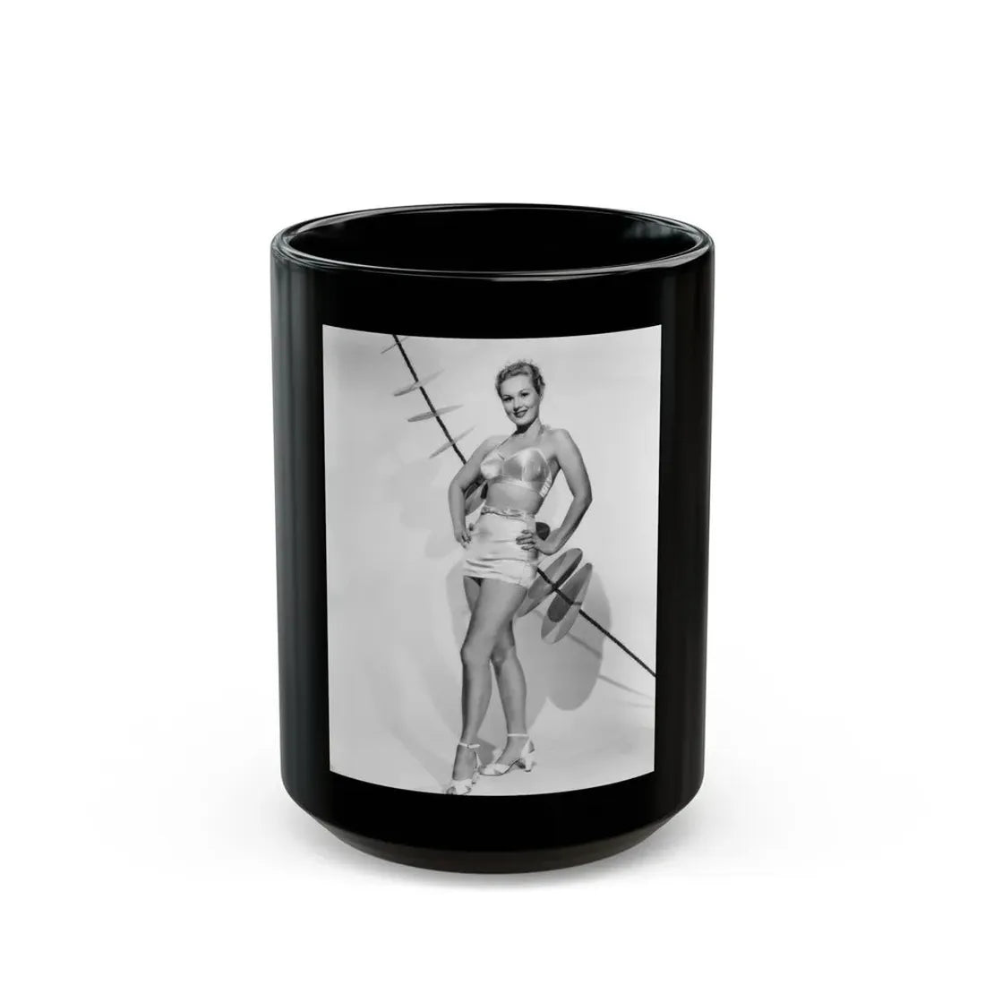Virginia Mayo #250 (Vintage Female Icon) Black Coffee Mug 15oz - Go Mug Yourself