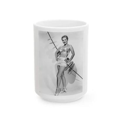 Virginia Mayo #250 (Vintage Female Icon) White Coffee Mug 15oz - Go Mug Yourself