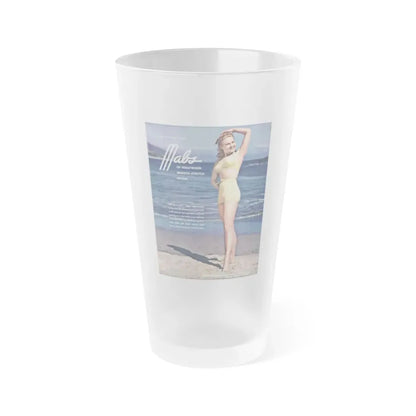 Virginia Mayo #251 (Vintage Female Icon) Frosted Pint Glass 16oz 16oz Frosted - Go Mug Yourself