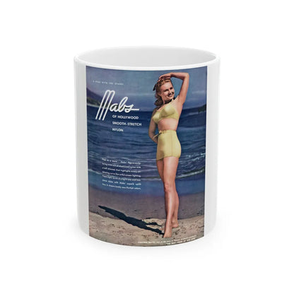 Virginia Mayo #251 (Vintage Female Icon) White Coffee Mug-11oz-Go Mug Yourself