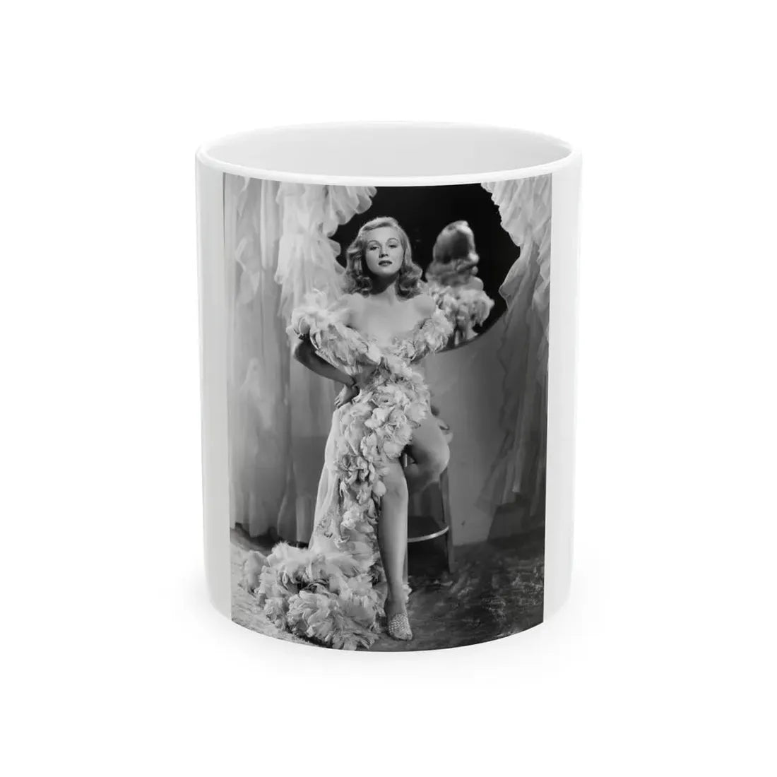 Virginia Mayo #253 (Vintage Female Icon) White Coffee Mug 11oz - Go Mug Yourself