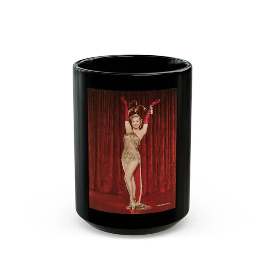 Virginia Mayo #255 (Vintage Female Icon) Black Coffee Mug 15oz - Go Mug Yourself