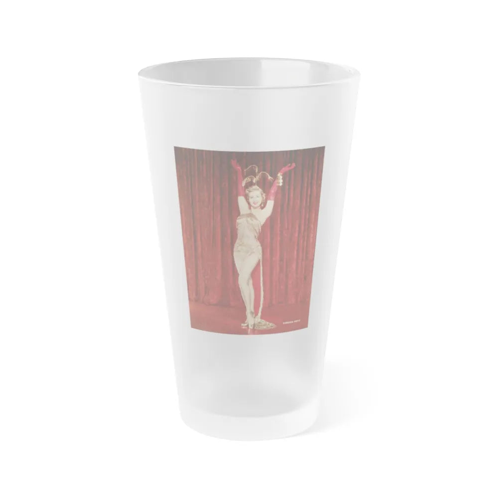 Virginia Mayo #255 (Vintage Female Icon) Frosted Pint Glass 16oz-16oz-Frosted-Go Mug Yourself