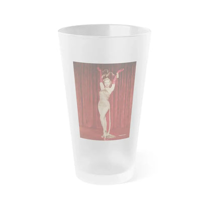 Virginia Mayo #255 (Vintage Female Icon) Frosted Pint Glass 16oz 16oz Frosted - Go Mug Yourself