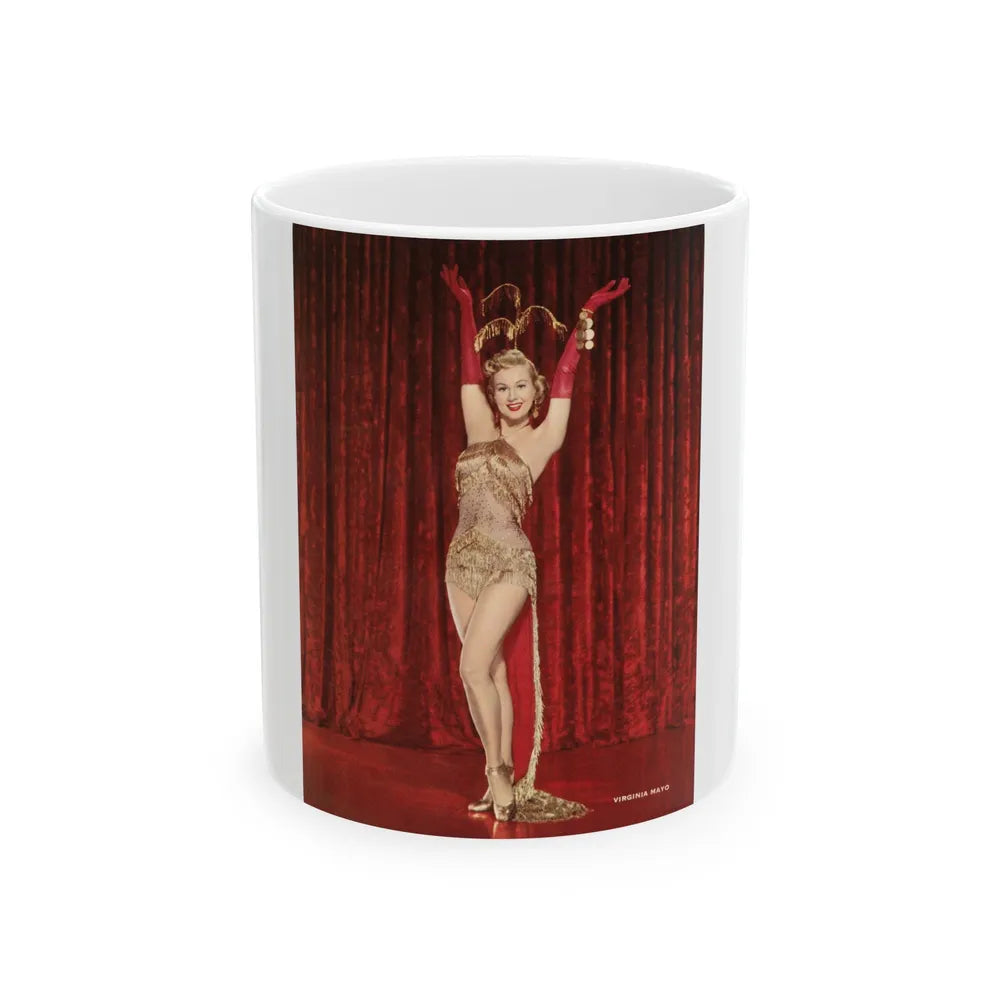 Virginia Mayo #255 (Vintage Female Icon) White Coffee Mug-11oz-Go Mug Yourself