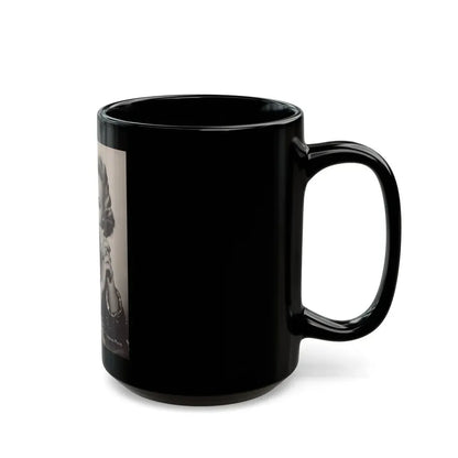 Virginia Mayo #256 (Vintage Female Icon) Black Coffee Mug - Go Mug Yourself