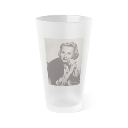 Virginia Mayo #256 (Vintage Female Icon) Frosted Pint Glass 16oz-16oz-Frosted-Go Mug Yourself