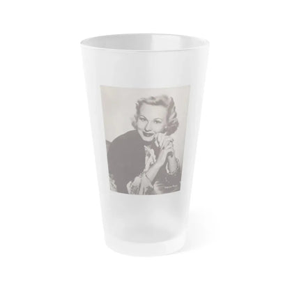 Virginia Mayo #256 (Vintage Female Icon) Frosted Pint Glass 16oz 16oz Frosted - Go Mug Yourself