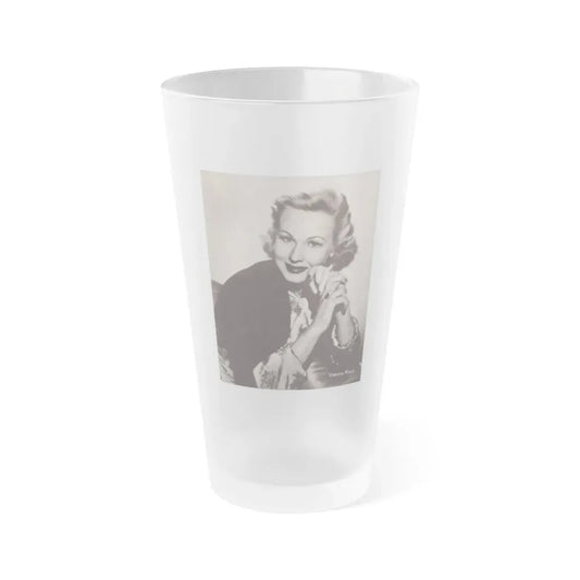 Virginia Mayo #256 (Vintage Female Icon) Frosted Pint Glass 16oz 16oz Frosted - Go Mug Yourself