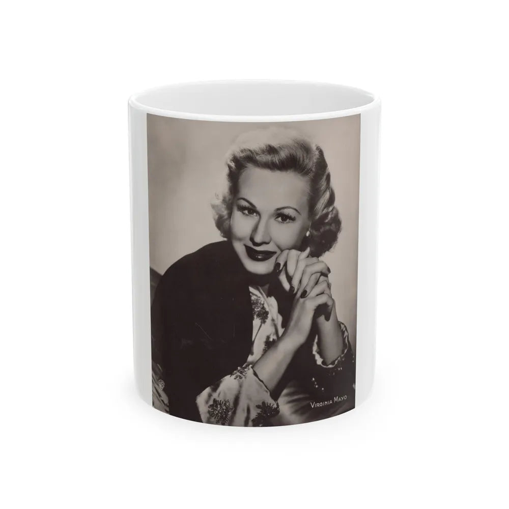 Virginia Mayo #256 (Vintage Female Icon) White Coffee Mug-11oz-Go Mug Yourself