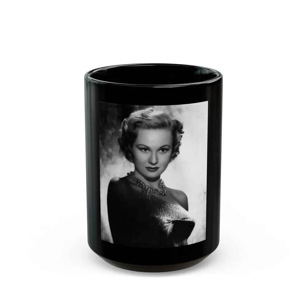 Virginia Mayo #258 (Vintage Female Icon) Black Coffee Mug-15oz-Go Mug Yourself