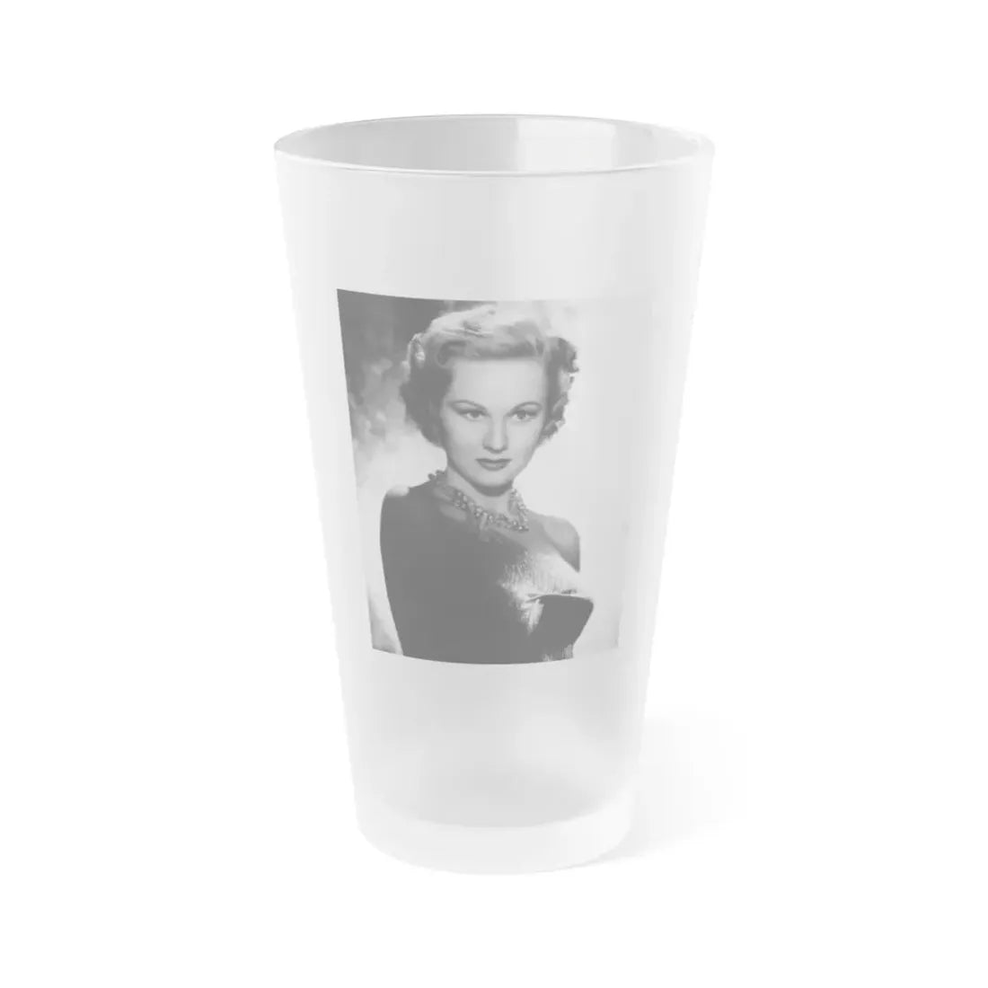 Virginia Mayo #258 (Vintage Female Icon) Frosted Pint Glass 16oz 16oz Frosted - Go Mug Yourself
