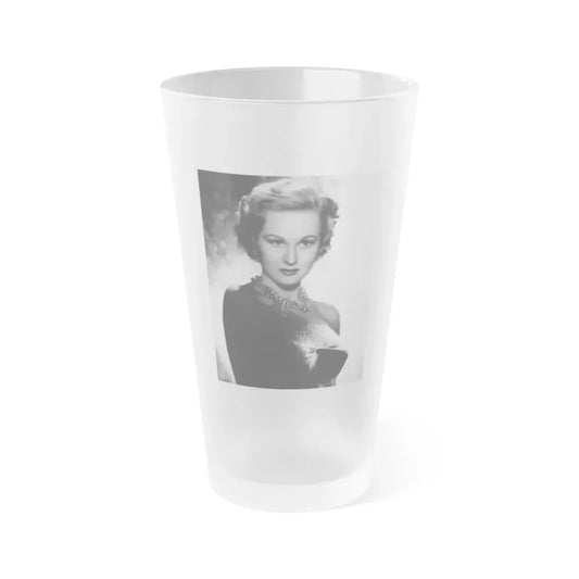 Virginia Mayo #258 (Vintage Female Icon) Frosted Pint Glass 16oz 16oz Frosted - Go Mug Yourself
