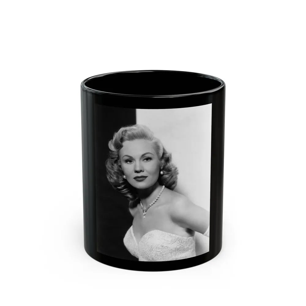 Virginia Mayo #259 (Vintage Female Icon) Black Coffee Mug-11oz-Go Mug Yourself