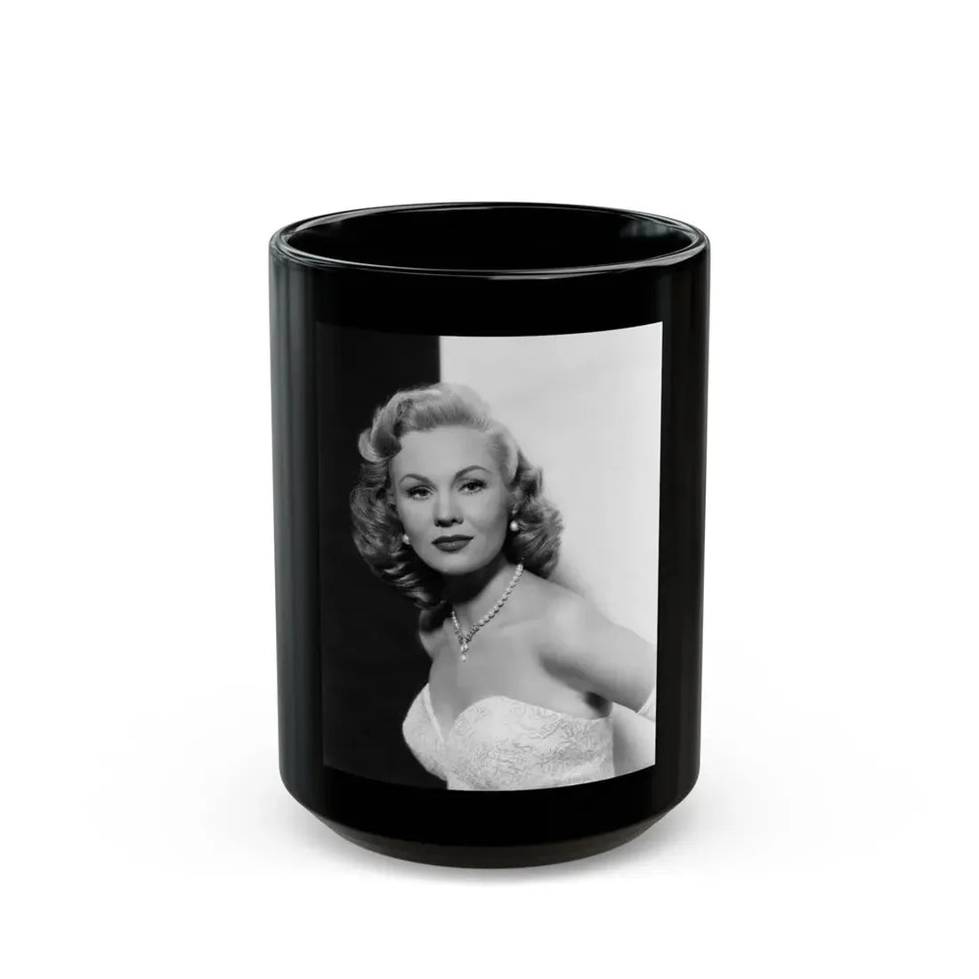 Virginia Mayo #259 (Vintage Female Icon) Black Coffee Mug 15oz - Go Mug Yourself