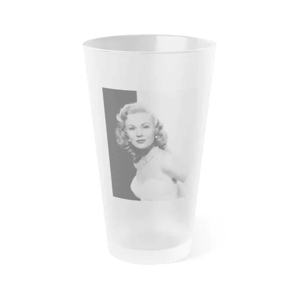 Virginia Mayo #259 (Vintage Female Icon) Frosted Pint Glass 16oz-16oz-Frosted-Go Mug Yourself