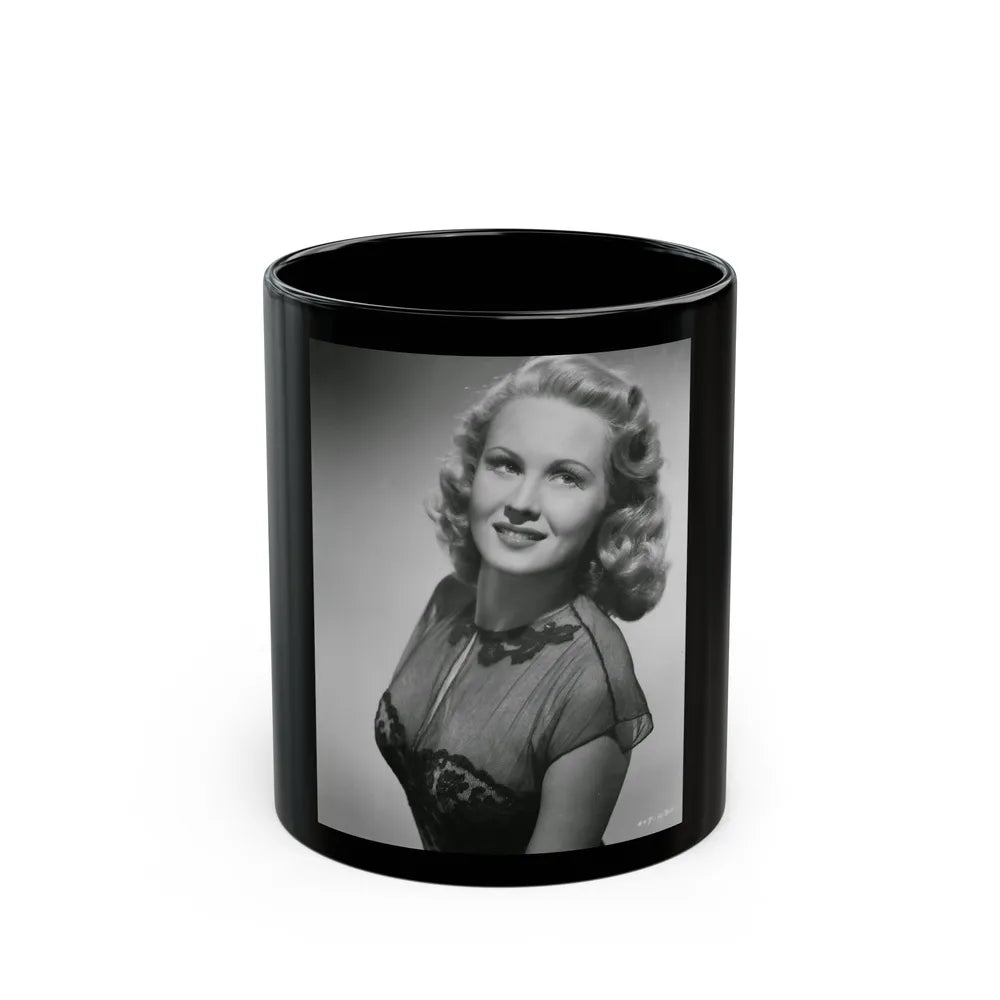 Virginia Mayo #262 (Vintage Female Icon) Black Coffee Mug-11oz-Go Mug Yourself