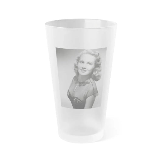 Virginia Mayo #262 (Vintage Female Icon) Frosted Pint Glass 16oz 16oz Frosted - Go Mug Yourself