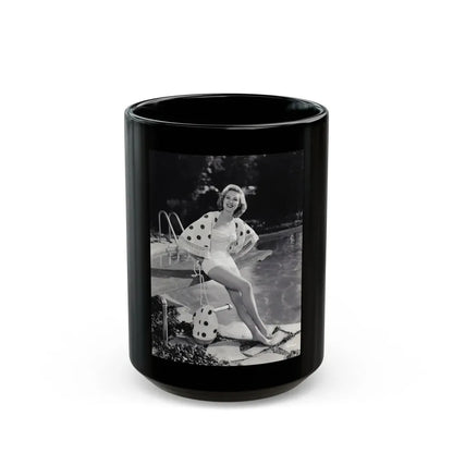 Virginia Mayo #264 (Vintage Female Icon) Black Coffee Mug 15oz - Go Mug Yourself