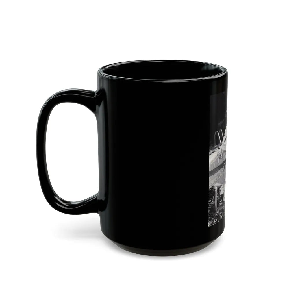 Virginia Mayo #264 (Vintage Female Icon) Black Coffee Mug-Go Mug Yourself