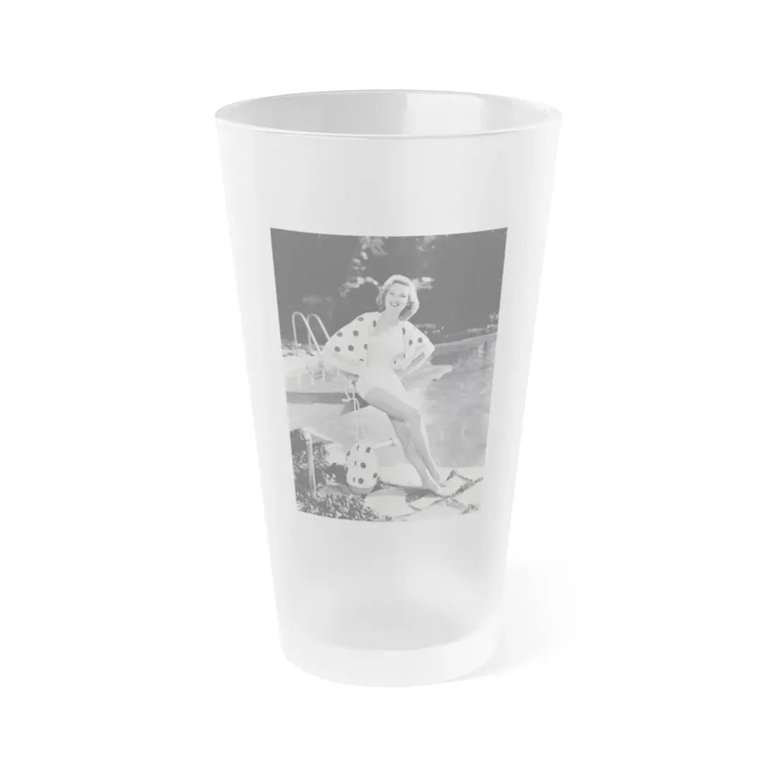 Virginia Mayo #264 (Vintage Female Icon) Frosted Pint Glass 16oz 16oz Frosted - Go Mug Yourself