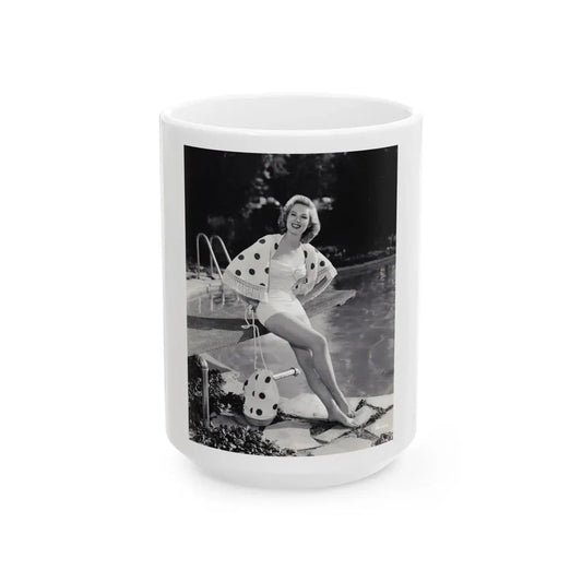 Virginia Mayo #264 (Vintage Female Icon) White Coffee Mug 15oz - Go Mug Yourself