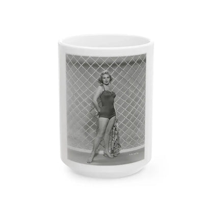 Virginia Mayo #267 (Vintage Female Icon) White Coffee Mug 15oz - Go Mug Yourself