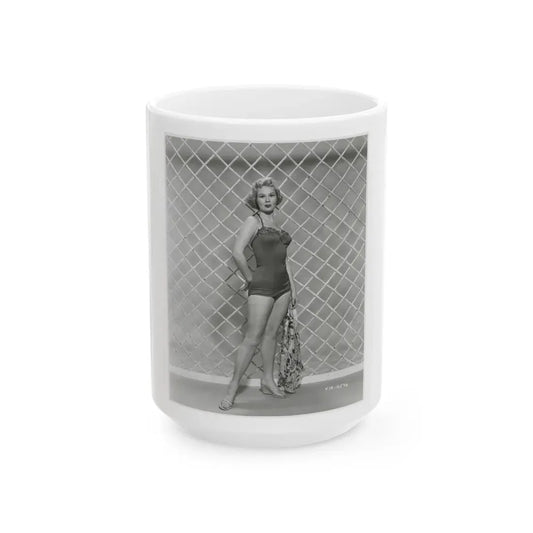 Virginia Mayo #267 (Vintage Female Icon) White Coffee Mug 15oz - Go Mug Yourself