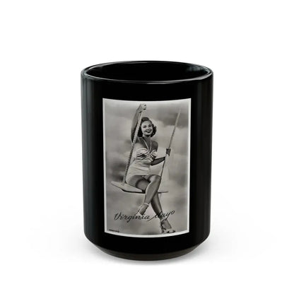 Virginia Mayo #268 (Vintage Female Icon) Black Coffee Mug 15oz - Go Mug Yourself