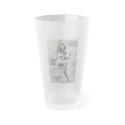 Virginia Mayo #268 (Vintage Female Icon) Frosted Pint Glass 16oz 16oz Frosted - Go Mug Yourself