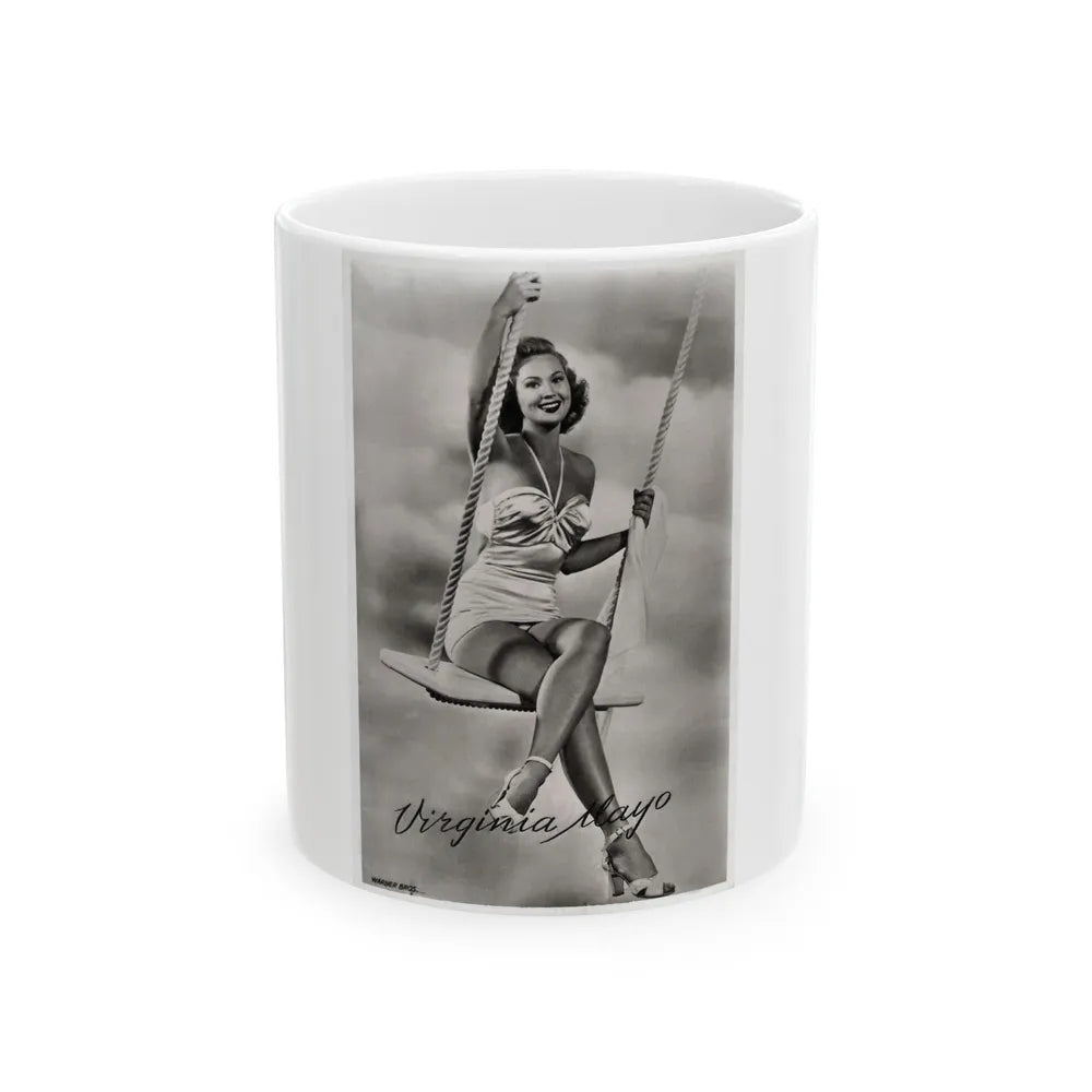 Virginia Mayo #268 (Vintage Female Icon) White Coffee Mug-11oz-Go Mug Yourself