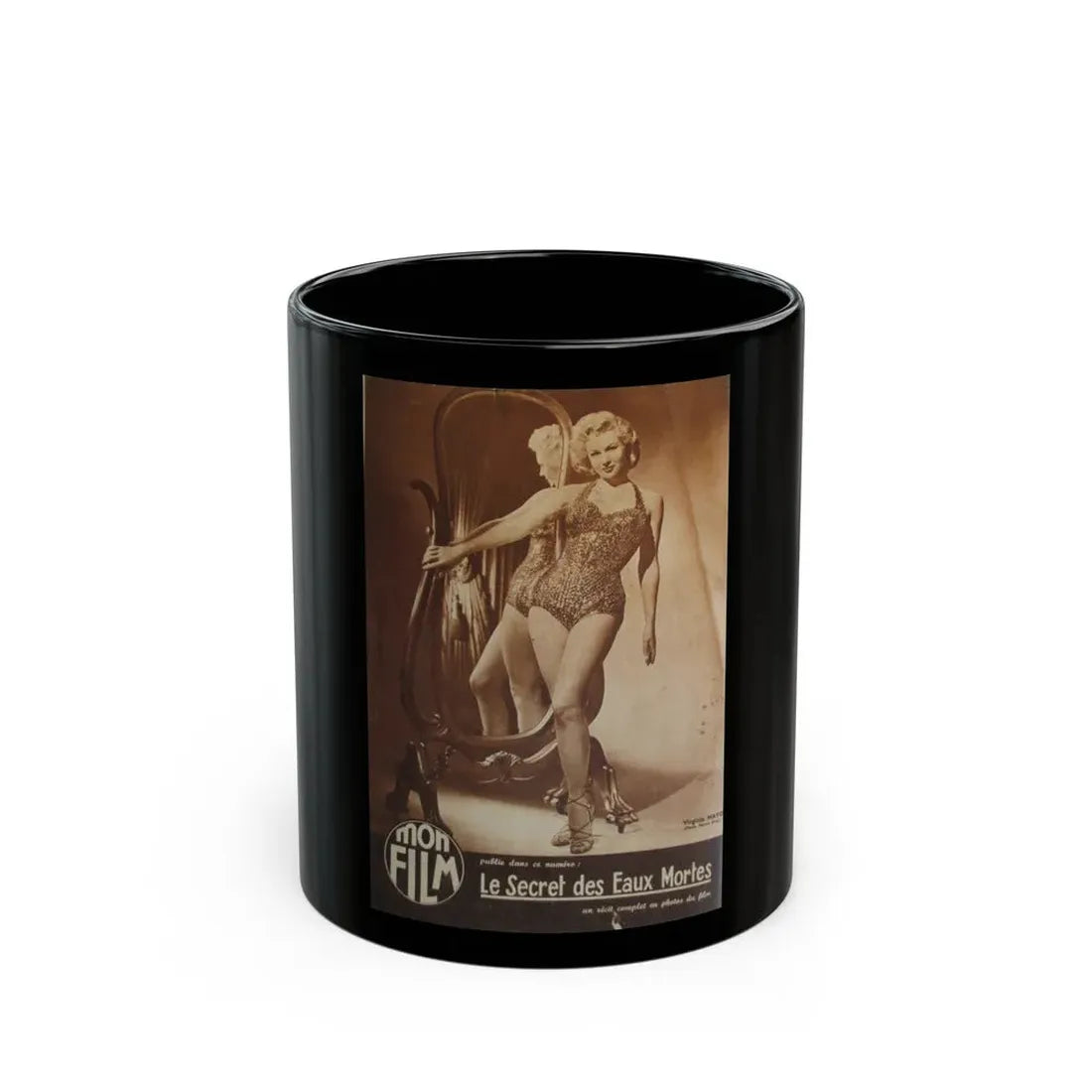 Virginia Mayo #269 (Vintage Female Icon) Black Coffee Mug 11oz - Go Mug Yourself