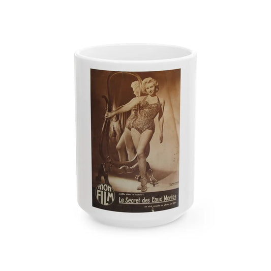 Virginia Mayo #269 (Vintage Female Icon) White Coffee Mug-15oz-Go Mug Yourself