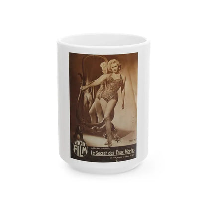 Virginia Mayo #269 (Vintage Female Icon) White Coffee Mug 15oz - Go Mug Yourself