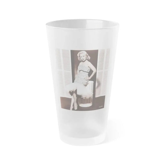 Virginia Mayo #270 (Vintage Female Icon) Frosted Pint Glass 16oz 16oz Frosted - Go Mug Yourself