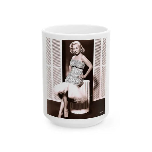 Virginia Mayo #270 (Vintage Female Icon) White Coffee Mug 15oz - Go Mug Yourself