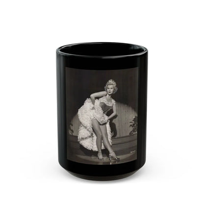 Virginia Mayo #271 (Vintage Female Icon) Black Coffee Mug-15oz-Go Mug Yourself